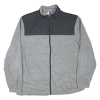 STARTER Mens Grey & Black Zip Jacket XL Polyester Blend Casual Lightweight