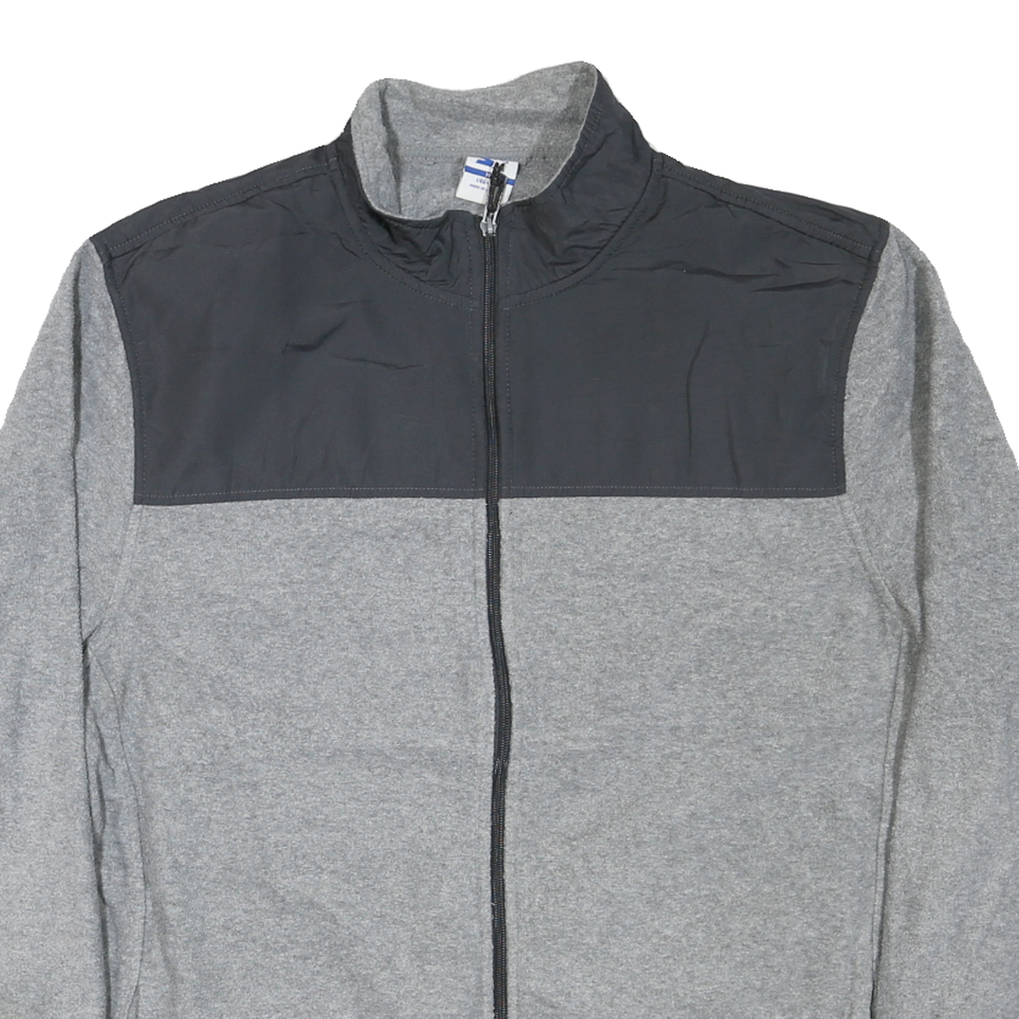 STARTER Mens Grey & Black Zip Jacket XL Polyester Blend Casual Lightweight