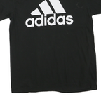 ADIDAS Womens Black Logo Print T-Shirt L Short Sleeve Crew Neck Casual