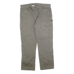 CARHARTT Mens Relaxed Casual Jeans Beige Cotton Blend Zip W40 L32 Workwear