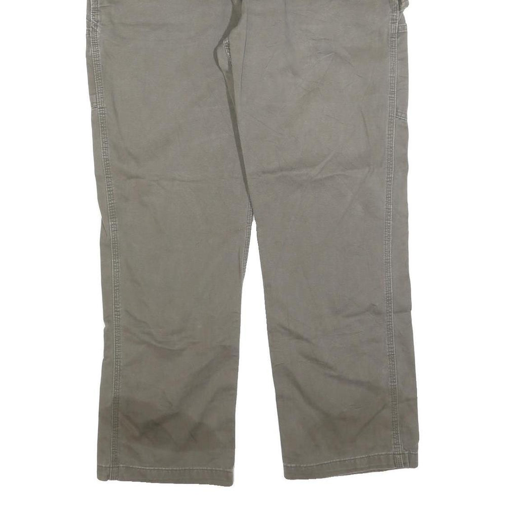 CARHARTT Mens Relaxed Casual Jeans Beige Cotton Blend Zip W40 L32 Workwear