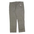 CARHARTT Mens Relaxed Casual Jeans Beige Cotton Blend Zip W40 L32 Workwear