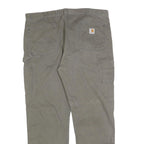 CARHARTT Mens Relaxed Casual Jeans Beige Cotton Blend Zip W40 L32 Workwear