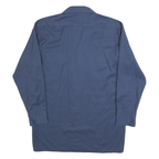 DICKIES Mens Blue Workwear Cotton Blend Shirt M Button Pockets Durable