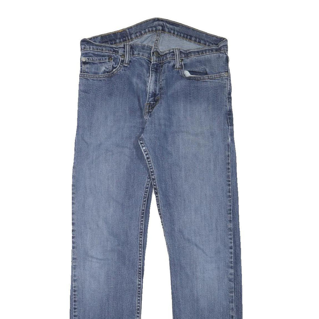 LEVI'S Mens Regular Blue Denim Light W30 L30 Straight Leg Zip Cotton Blend Jeans