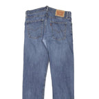 LEVI'S Mens Regular Blue Denim Light W30 L30 Straight Leg Zip Cotton Blend Jeans