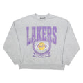 NBA Womens Grey Lakers Cotton Blend Sweatshirt Crew Neck L Casual Sportswear