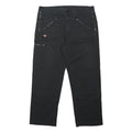 DICKIES Mens Black Polyester Blend Regular Straight Trousers W36 L29 Workwear