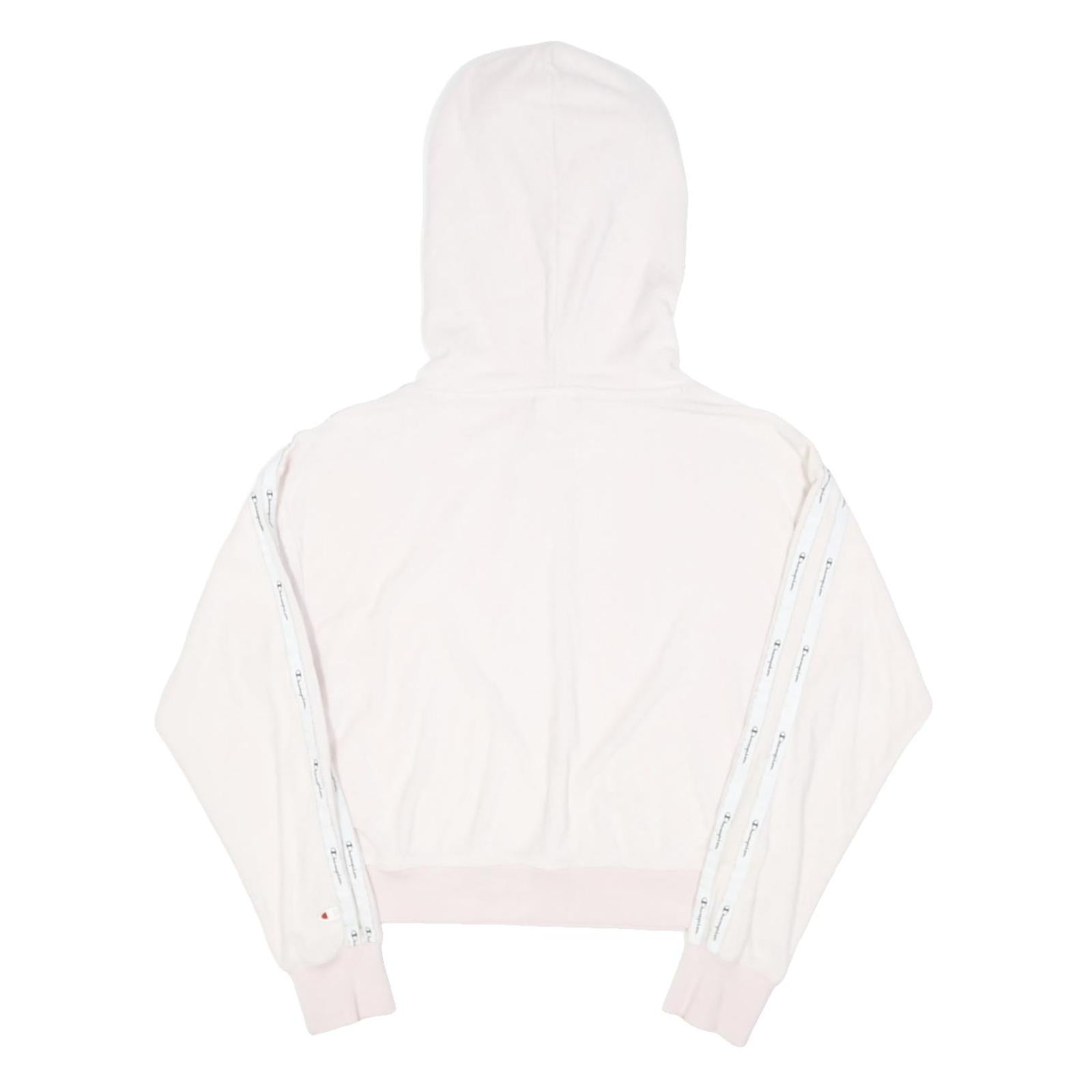 CHAMPION Womens Pink Hooded Pullover Hoodie XS Polyester Blend Casual Sweatshirt