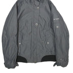 COLUMBIA Womens Grey Outdoor Jacket M Polyamide Blend Plain Hooded Zip