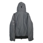 COLUMBIA Womens Grey Outdoor Jacket M Polyamide Blend Plain Hooded Zip