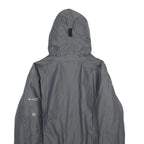 COLUMBIA Womens Grey Outdoor Jacket M Polyamide Blend Plain Hooded Zip
