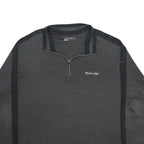 NIKE Mens Grey & Black Mystic Lake 1/4 Zip 4XL Sweater Sweatshirt Pullover