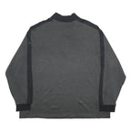 NIKE Mens Grey & Black Mystic Lake 1/4 Zip 4XL Sweater Sweatshirt Pullover
