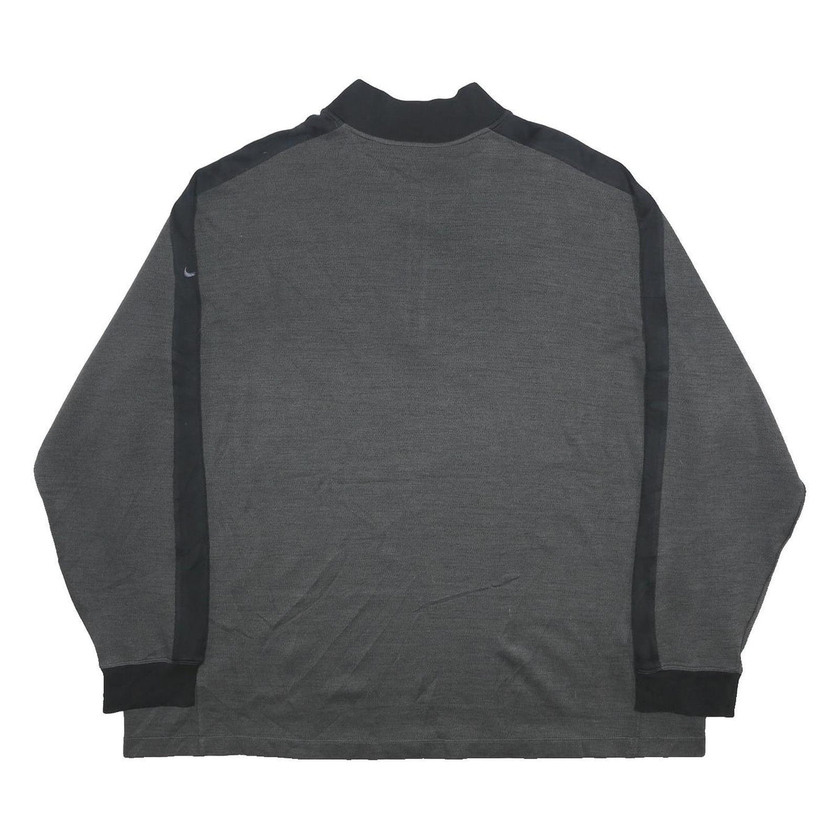 NIKE Mens Grey & Black Mystic Lake 1/4 Zip 4XL Sweater Sweatshirt Pullover