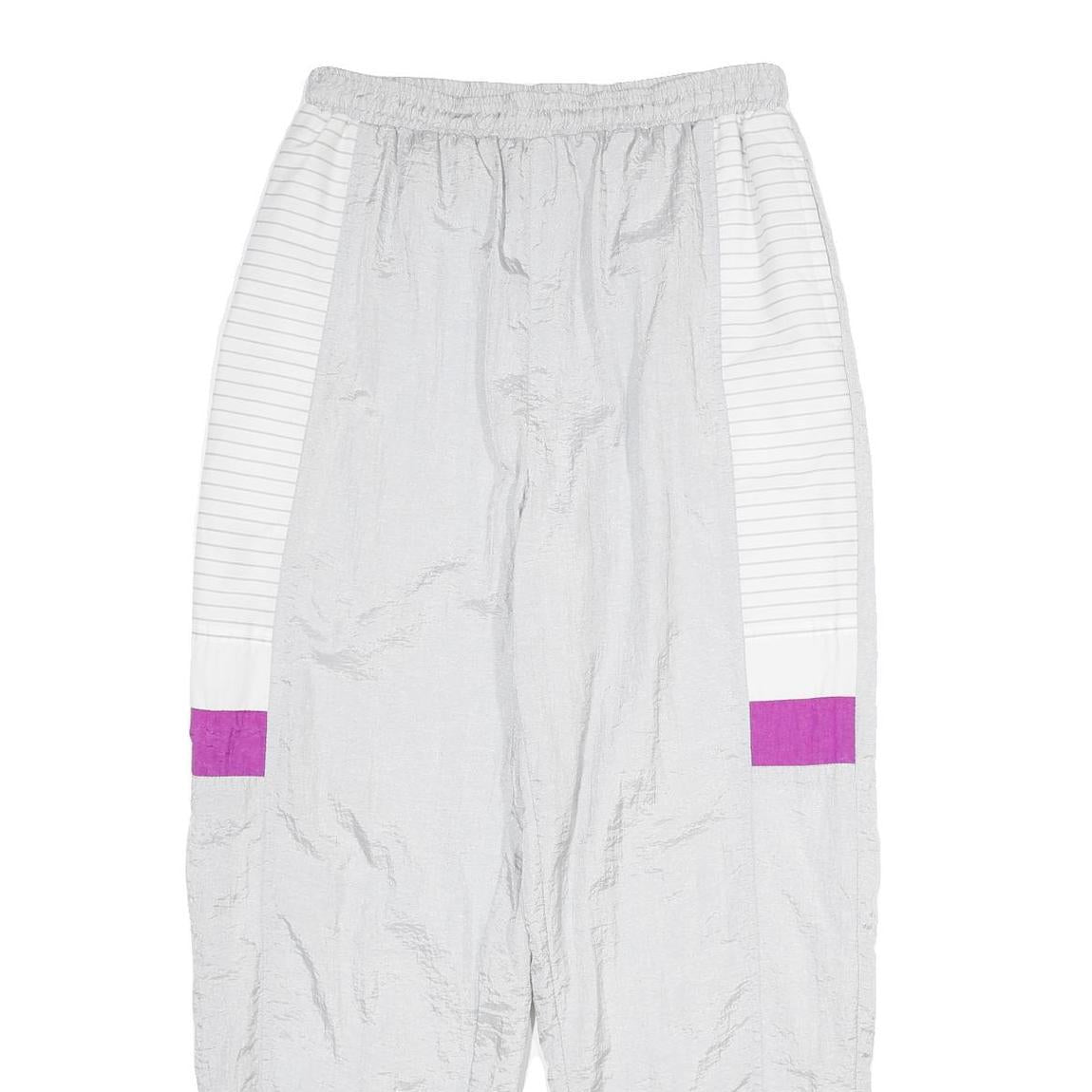 EQUIPE Womens Joggers White & Purple Regular Tapered M W28 L32 Lightweight