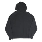 NIKE Womens Black & White Nike Air Pullover Hoodie L Cotton Blend