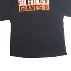 MAJESTIC Mens Black & Orange San Francisco Giants Graphic T-Shirt XL Short