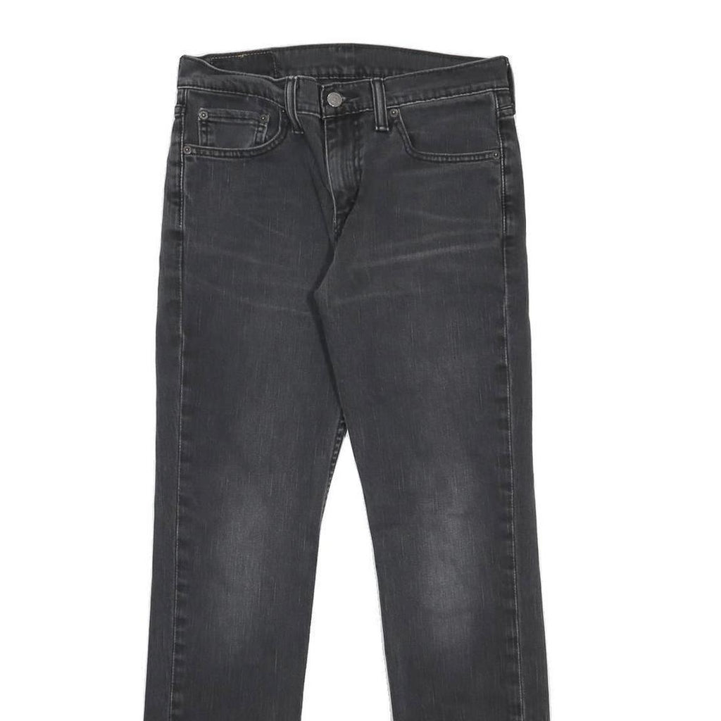LEVI'S 511 Slim Mens Jeans Black Slim Skinny Denim Medium W30 L32 Zip Comfort