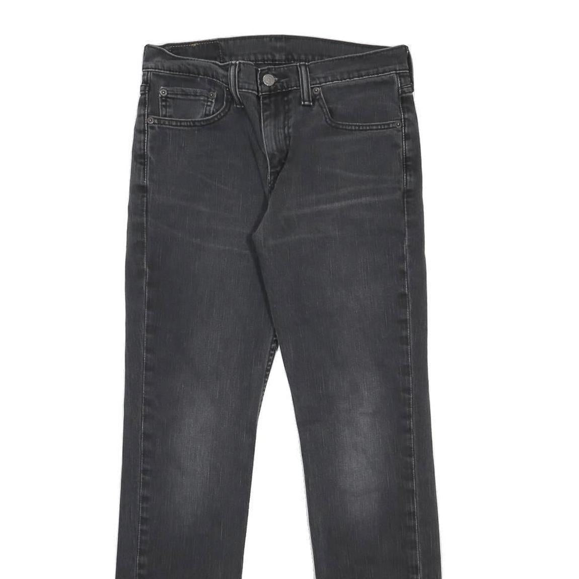 LEVI'S 511 Slim Mens Jeans Black Slim Skinny Denim Medium W30 L32 Zip Comfort