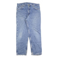 CARHARTT Mens Blue Regular Fit Straight Denim Stone Wash W36 L32 Casual Workwear