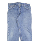 CARHARTT Mens Blue Regular Fit Straight Denim Stone Wash W36 L32 Casual Workwear