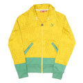 PUMA Womens Yellow & Green Polyester Blend Track Jacket UK 12 Zip Plain
