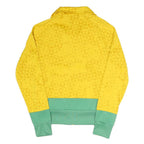 PUMA Womens Yellow & Green Polyester Blend Track Jacket UK 12 Zip Plain