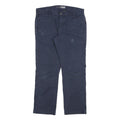 CARHARTT Mens Cotton Blend Navy Relaxed Fit Straight Trousers W34 L29 Casual