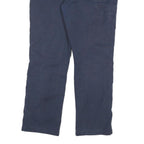 CARHARTT Mens Cotton Blend Navy Relaxed Fit Straight Trousers W34 L29 Casual