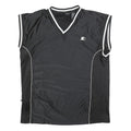 STARTER Mens Black Sleeveless V-Neck Jersey L Sports Casual Streetwear