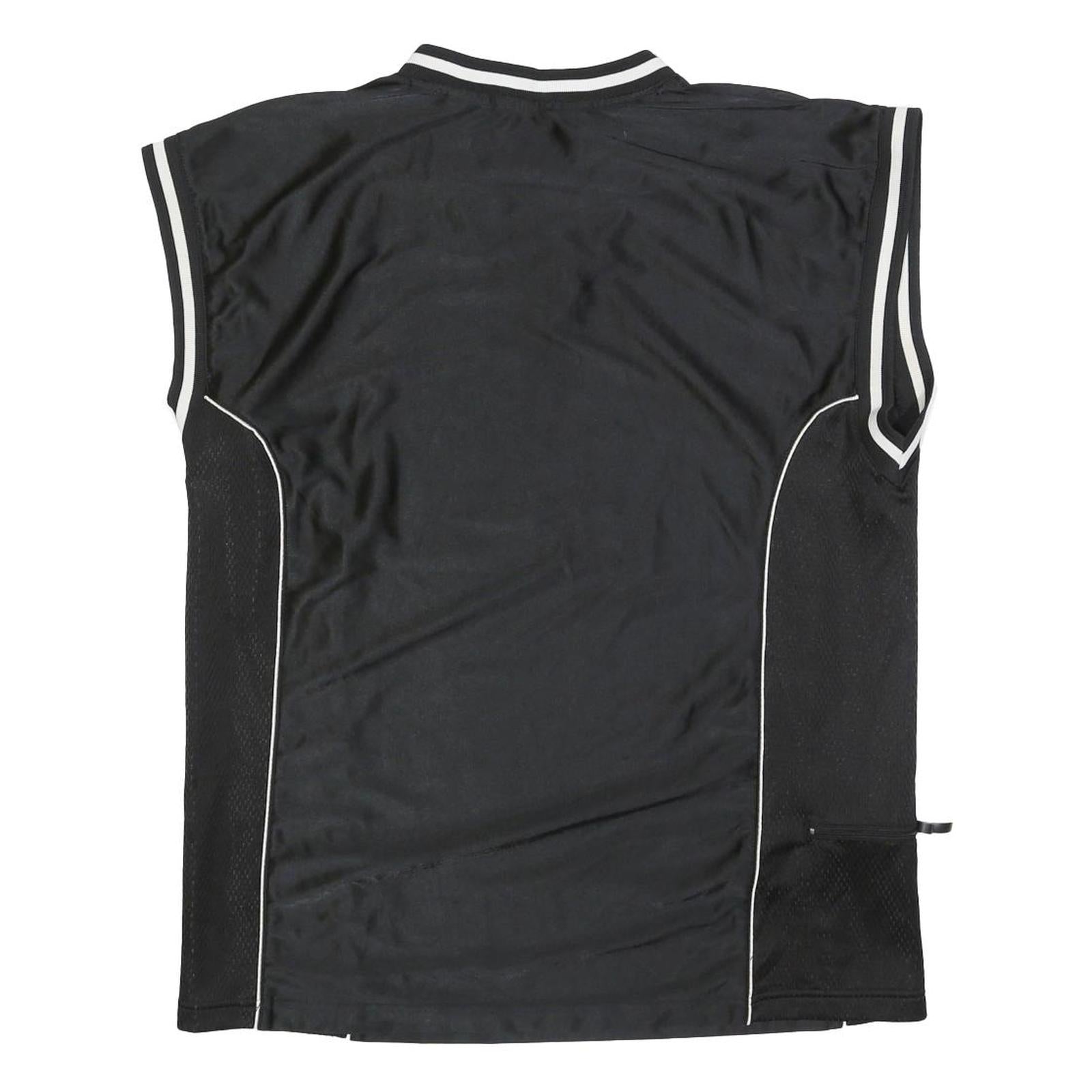 STARTER Mens Black Sleeveless V-Neck Jersey L Sports Casual Streetwear