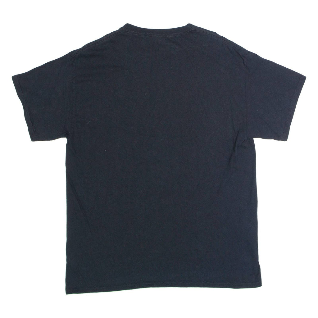 GILDAN Pioneer Baseball Mens T-Shirt Black USA Crew Neck L