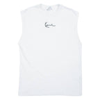 KARL KANI Mens Vest White Sleeveless S