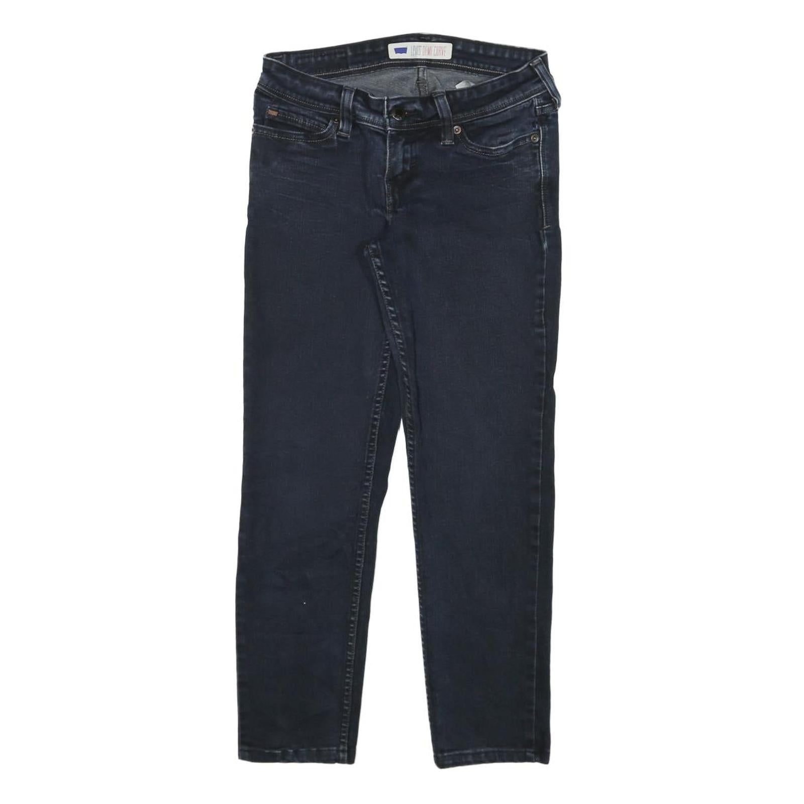 LEVI'S Womens Slim Blue Jeans Denim Dark W26 L25 Zip Classic Fit Regular