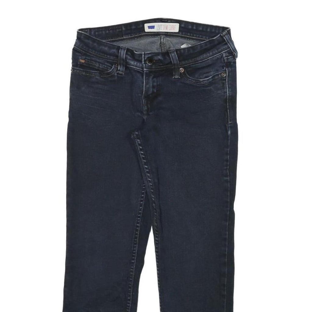 LEVI'S Womens Slim Blue Jeans Denim Dark W26 L25 Zip Classic Fit Regular