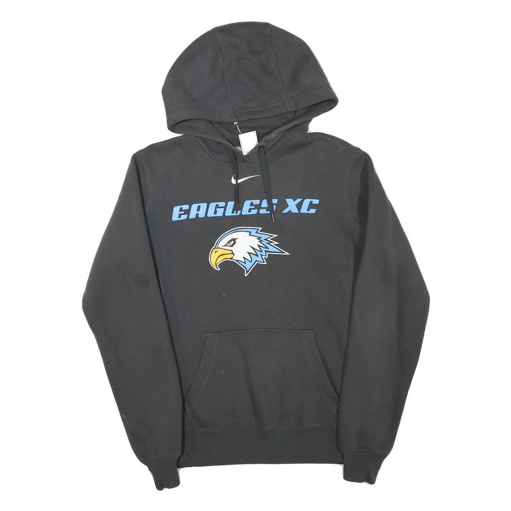 NIKE Womens Black Eagles XC Pullover Hoodie XS Cotton Blend Sports Sweatshirt