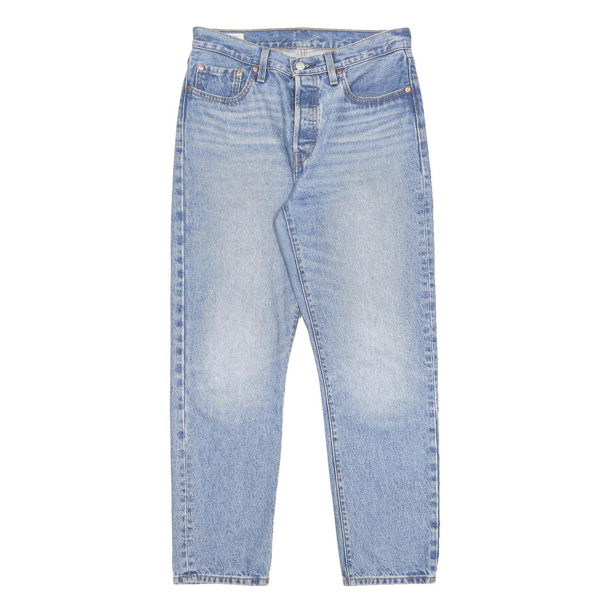 LEVI'S 501 Womens Jeans Blue Regular Straight Denim Light W28 L28 Classic Fit