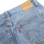 LEVI'S 501 Womens Jeans Blue Regular Straight Denim Light W28 L28 Classic Fit