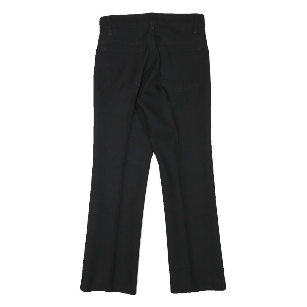 LEVI'S Mens Black Polyester Regular Flared Trousers W28 L26