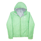 SALOMAN Mens Light Green Jacket L Polyester Zip Hooded Plain Outdoor Activewear