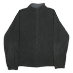 STARTER Mens Black Jacket L Polyester Plain Zip Comfort Casual Sportswear