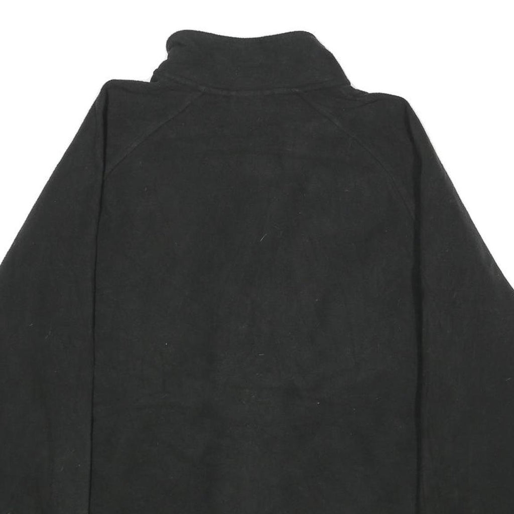 STARTER Mens Black Jacket L Polyester Plain Zip Comfort Casual Sportswear