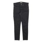 LEVI'S 311 Womens Slim Black Denim Raw W30 L30 Slim Fit Zip Jeans
