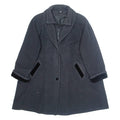 Womens Overcoat Jacket Grey Wool M