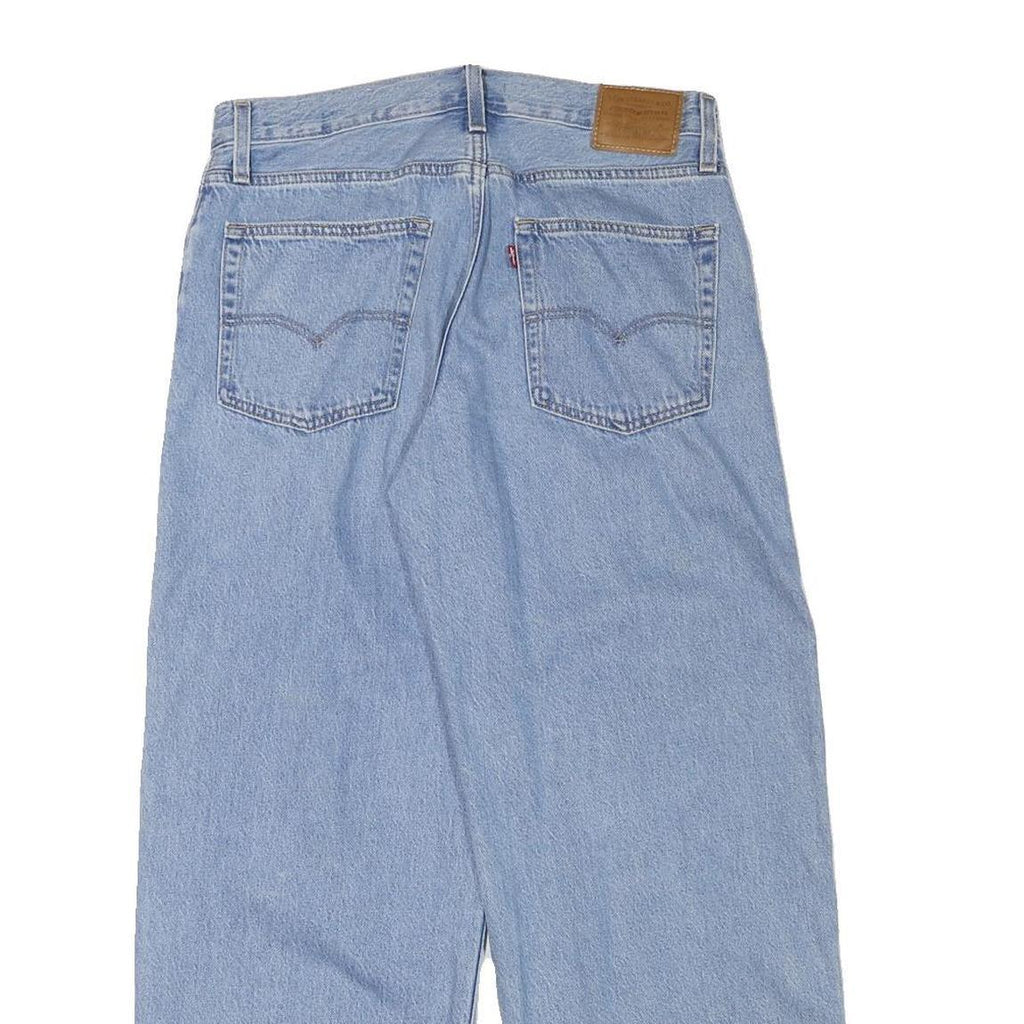 LEVI'S Womens Loose Blue Denim Light W30 L28 Casual Zip Cotton Blend Jeans