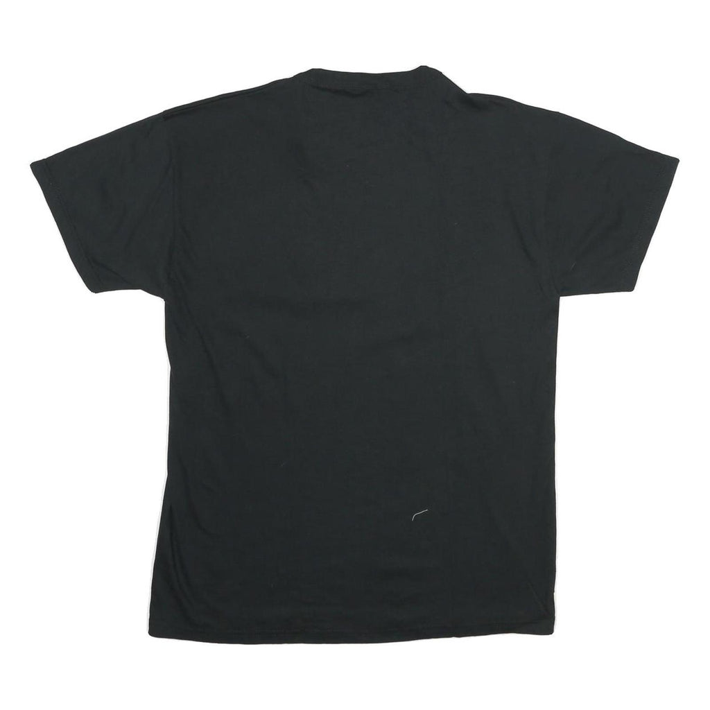 RUSSELL ATHLETIC Mens Black Marlins Graphic T-Shirt M Short Sleeve Crew Neck