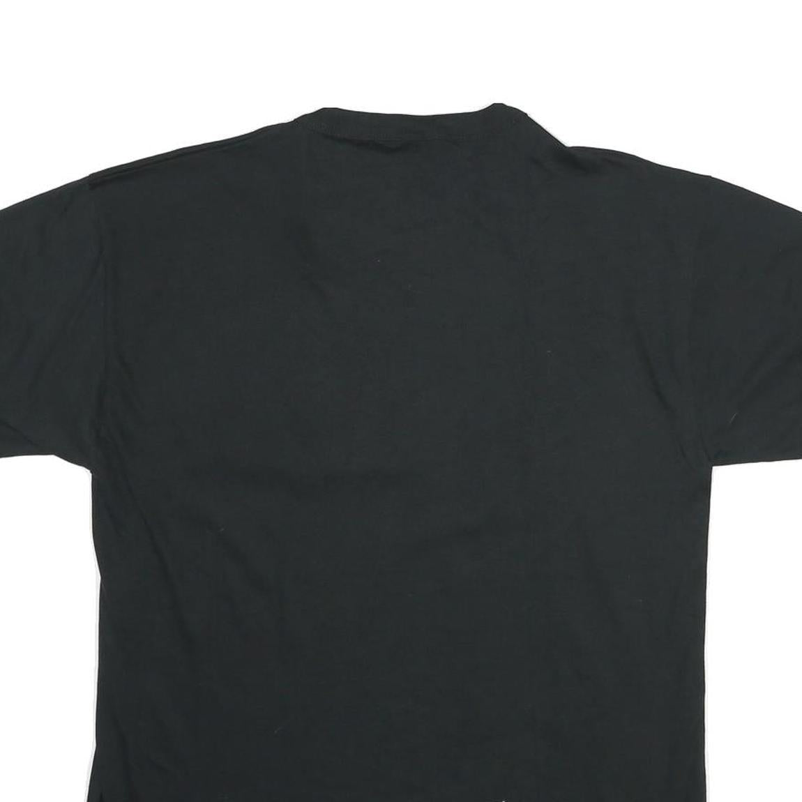 RUSSELL ATHLETIC Mens Black Marlins Graphic T-Shirt M Short Sleeve Crew Neck