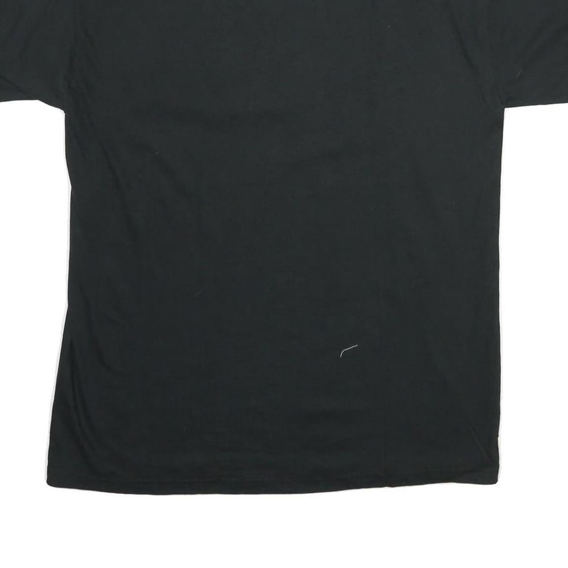 RUSSELL ATHLETIC Mens Black Marlins Graphic T-Shirt M Short Sleeve Crew Neck