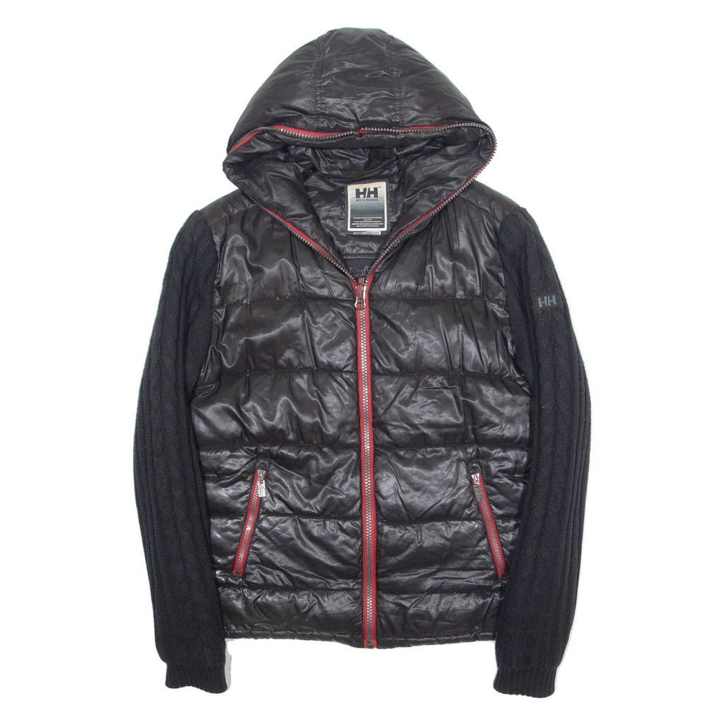 HELLY HANSEN Insulated Womens Puffer Coat Black Hooded M